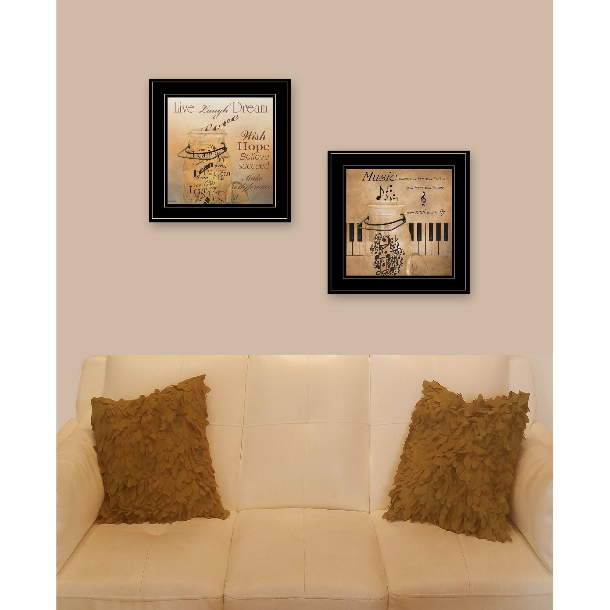 TrendyDecor4U Farmhouse "Music Collection" 2Piece by Robin